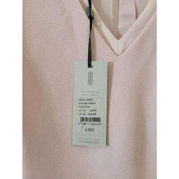 HOBBS LONDON FRIDA V NECK SHIFT DRESS 10 NWT $395, Soldout - Picture 6 of 8